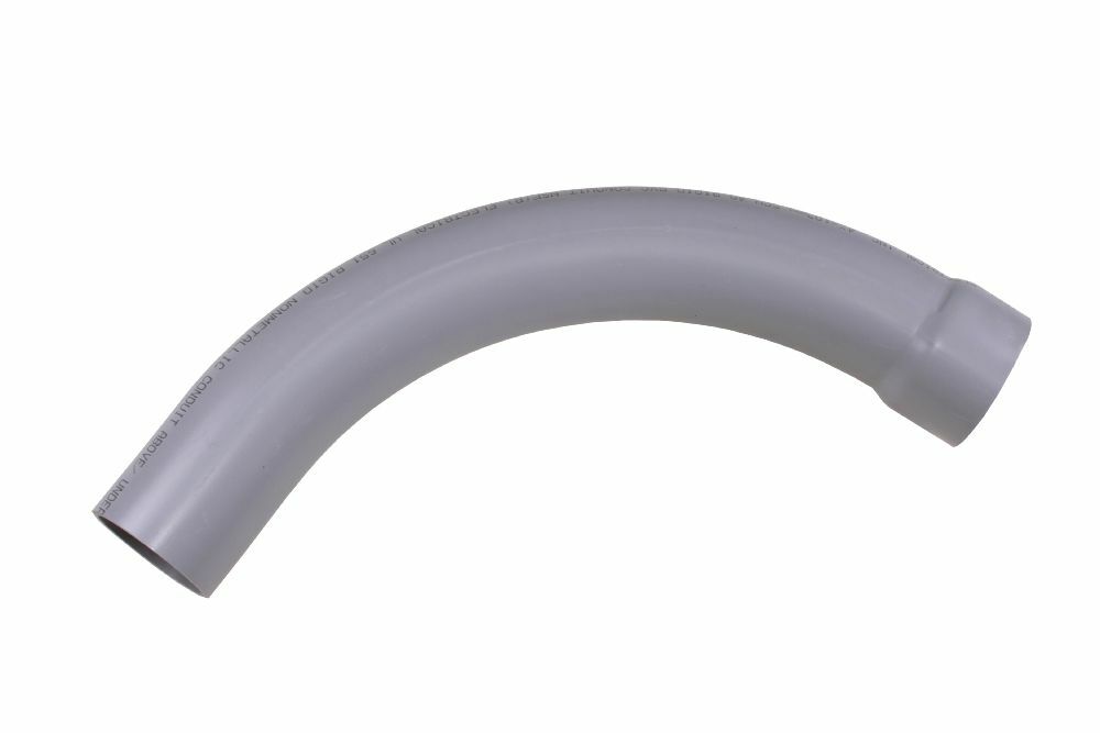 068430 Bell End x Spigot Standard Radius 99 Conduit Elbow, 5 in Trade, 90 deg, PVC