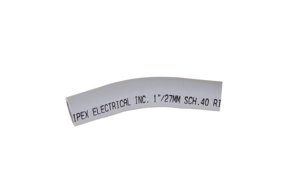 068622 Spigot Standard Radius 99 Conduit Elbow, 1 in Trade, 30 deg, PVC