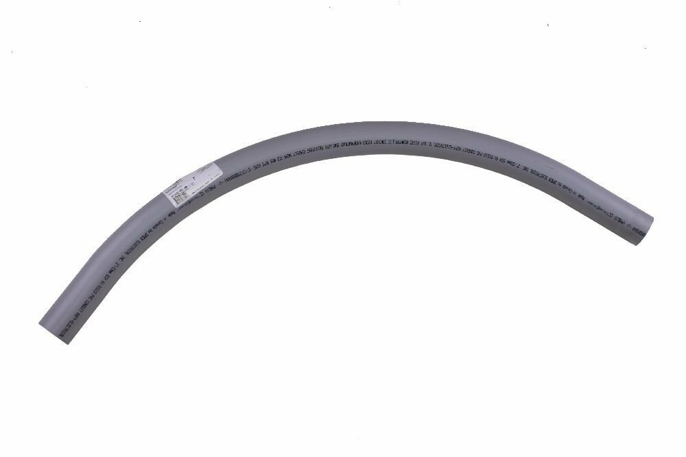 068725 Plain End Spigot 259 Conduit Sweep, 2 in Dia, 90 deg, 24 in Radius, PVC