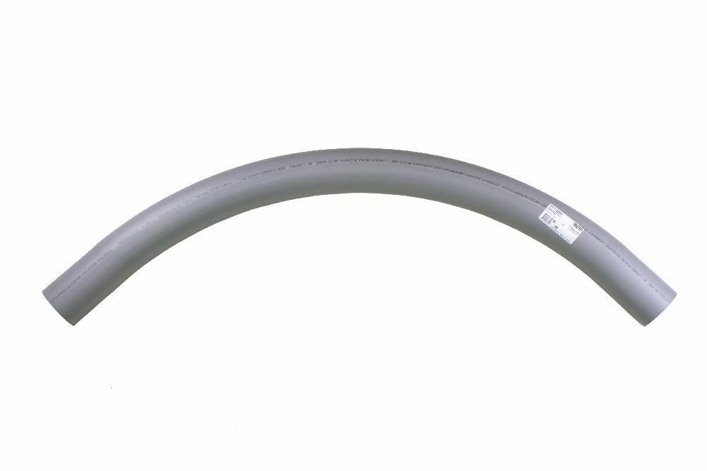 068769 Plain End Spigot 259 Conduit Sweep, 4 in Dia, 90 deg, 36 in Radius, PVC