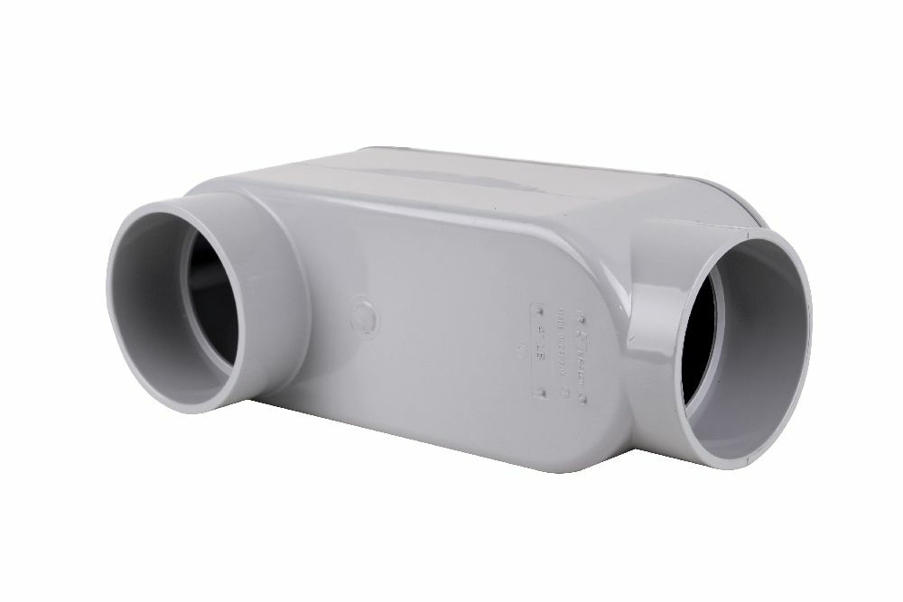 078149 Type LB 7 Access Fitting, 4 in Hub, 339 cu-in, PVC
