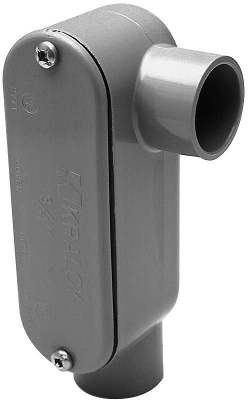 078159 Type LL 8 Access Fitting, 3 in Hub, 178.2 cu-in, PVC