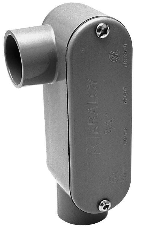 078171 Type LR 9 Access Fitting, 3 in Hub, 178.2 cu-in, PVC