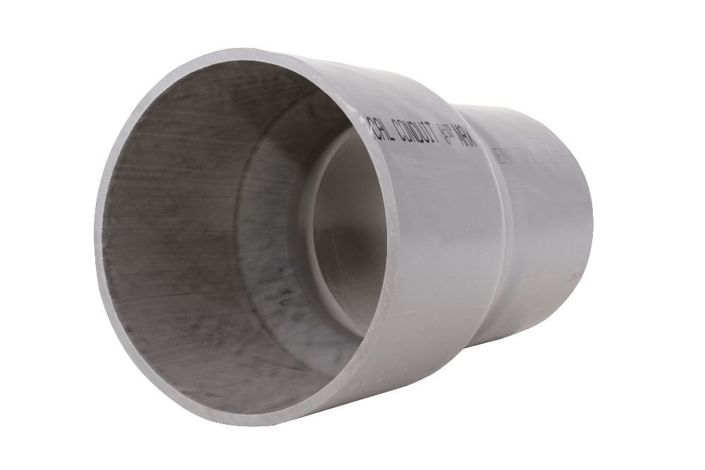 078410 Fabricated Socket 32 Swedge Reducer Coupling, 6 x 5 in, For Use With Rigid PVC Conduit, PVC