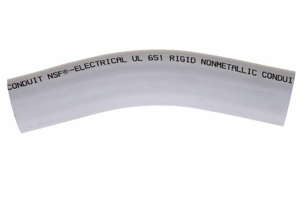 078567 Spigot Standard Radius 99 Conduit Elbow, 1-1/4 in Trade, 30 deg, PVC