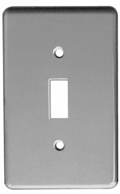 078898 F-Series Toggle Switch Cover Plate, 1 Gangs, 2.97 in W x 4.75 in H, PVC