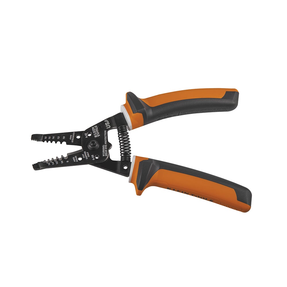 11054EINS Insulated Wire Stripper/Cutter, 16 to 8 AWG Solid, 18 to 10 AWG Stranded Cable/Wire