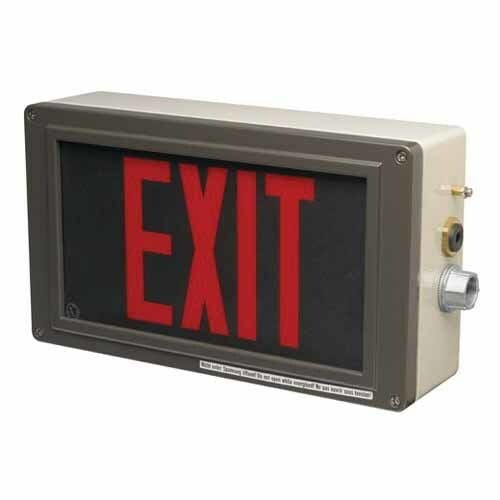 12191130005 Exit Sign, LED Lamp, 120/277 VAC, Exit Legend