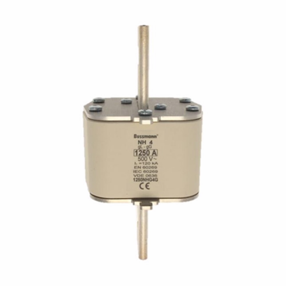 1250NHG4G HRC Low Voltage Non-Indicating NH Fuse Link, 1250 A, 500 V AC, 120 kAIC Interrupt, Class: GL/GG/C