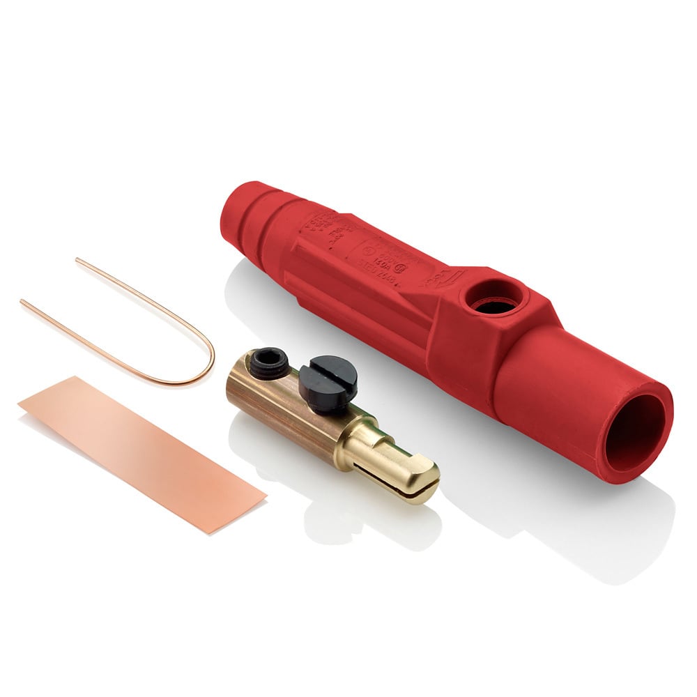 15D21-UR 1-Pole Cam Type Taper Nose Detachable Male Plug, 12 to 24 V AC/DC, 150 A, 8 to 2 AWG Wire, Single Setscrew, NEMA 3R