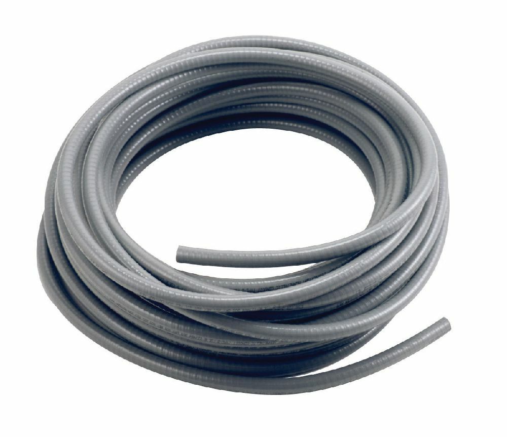 165007 Kwikflex Type B Liquid Tight Flexible Non-Metallic Conduit, 1/2 in Trade, 0.622 to 0.642 in ID x 0.82 to 0.84 in OD, 100 ft/Coil L, PVC