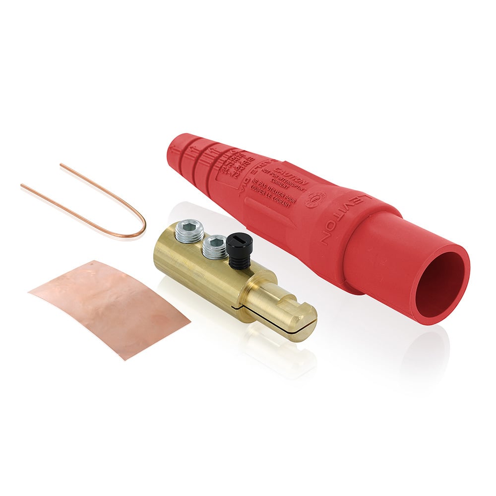 16D24-UR 1-Pole Cam Type Taper Nose Detachable Male Plug, 600 V AC, 400 A, 2 to 4/0 AWG Wire, Double Set Screw, NEMA 3R