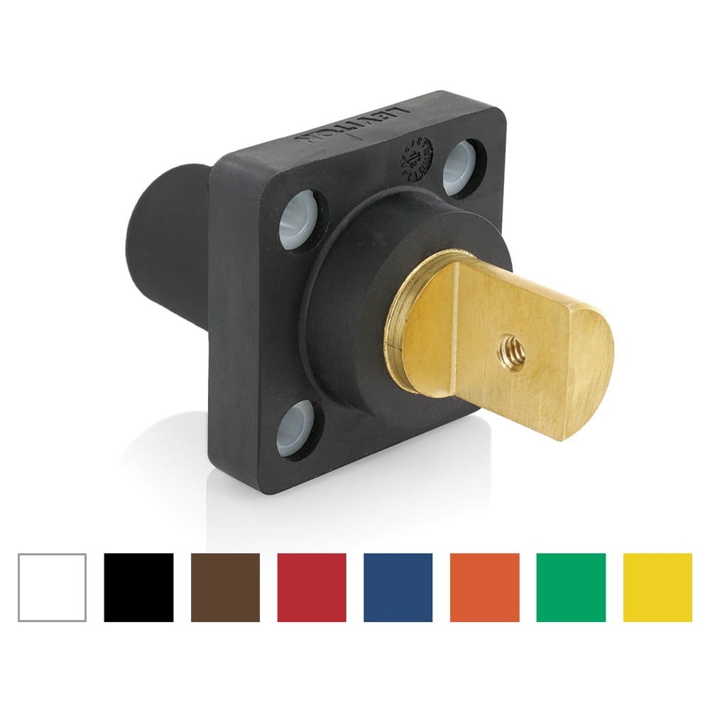 16R20-UW 16 Series 90 deg Cam Type Female Taper Nose Single Pole Receptacle, 600 V AC, 400 A, 2 to 4/0 AWG Wire, Tapped Terminal Connection, NEMA 3R NEMA Rating
