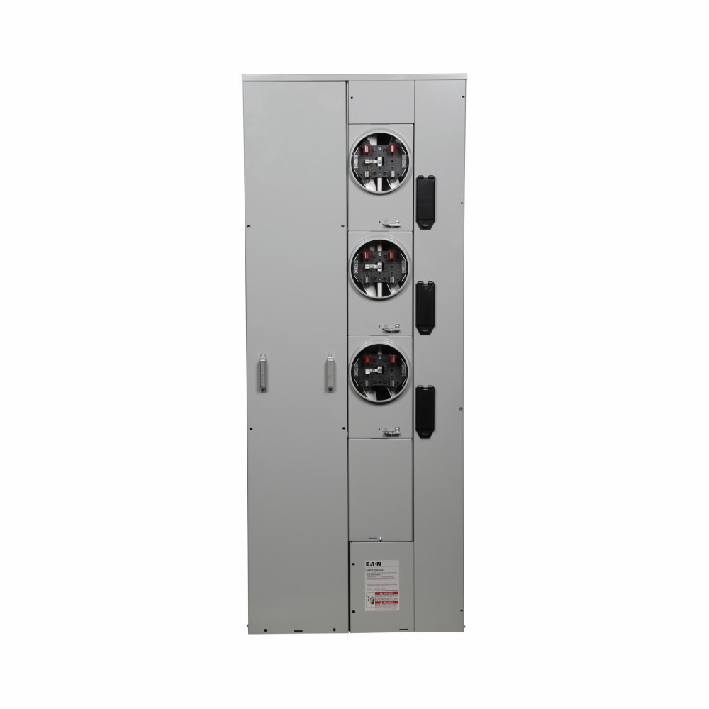 1MP3206RRLP Meter Pack, 200 Amp, 1 Phase, Ringless, No Bypass, 5 Jaw, 3 Position, 120/240V