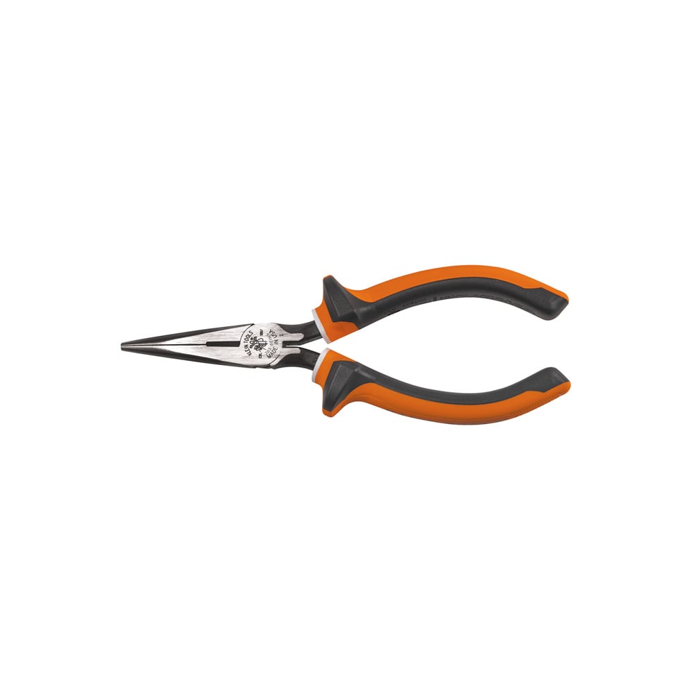 2036EINS Side Cutting Standard Long Nose Plier, Knurled Steel Jaw, 1.938 in L x 0.688 in W Jaw, 6.9 in OAL