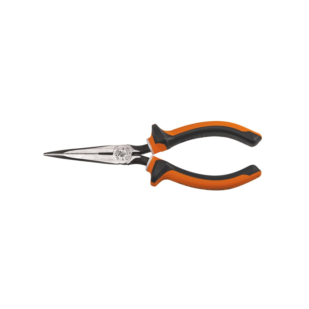 2037EINS Side Cutting Standard Long Nose Plier, Knurled Steel Jaw, 2.438 in L x 0.688 in W Jaw, 7.43 in OAL