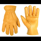 CLC, Work Gloves, Extra Large Size, Top Grain Cowhide material, Driver glove type, Shirred Wrist with Leather Binding cuff