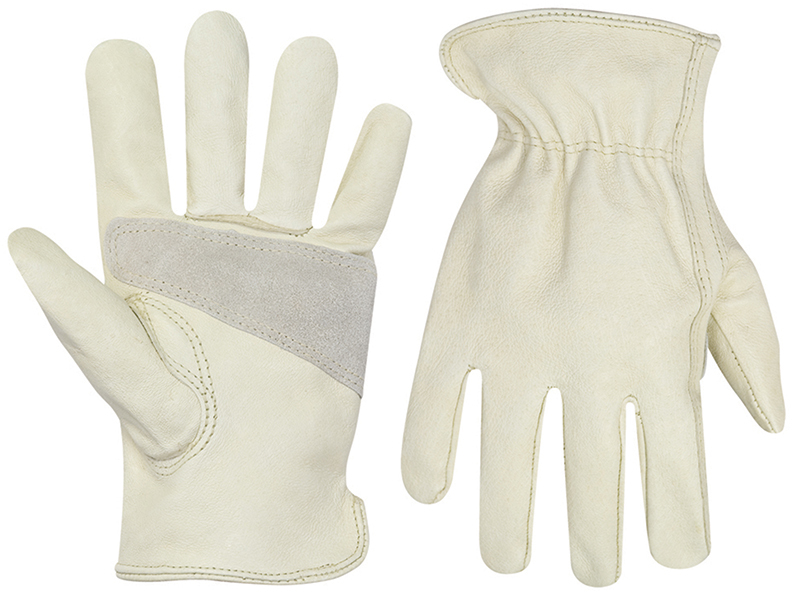 2069L Gloves, L, Top Grain Pigskin, Gauntlet Cuff