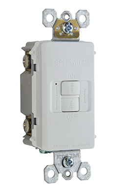 2087BK radiant Dead Front 20 Amp Duplex GFCI Receptacle SafeLock Protection, Black