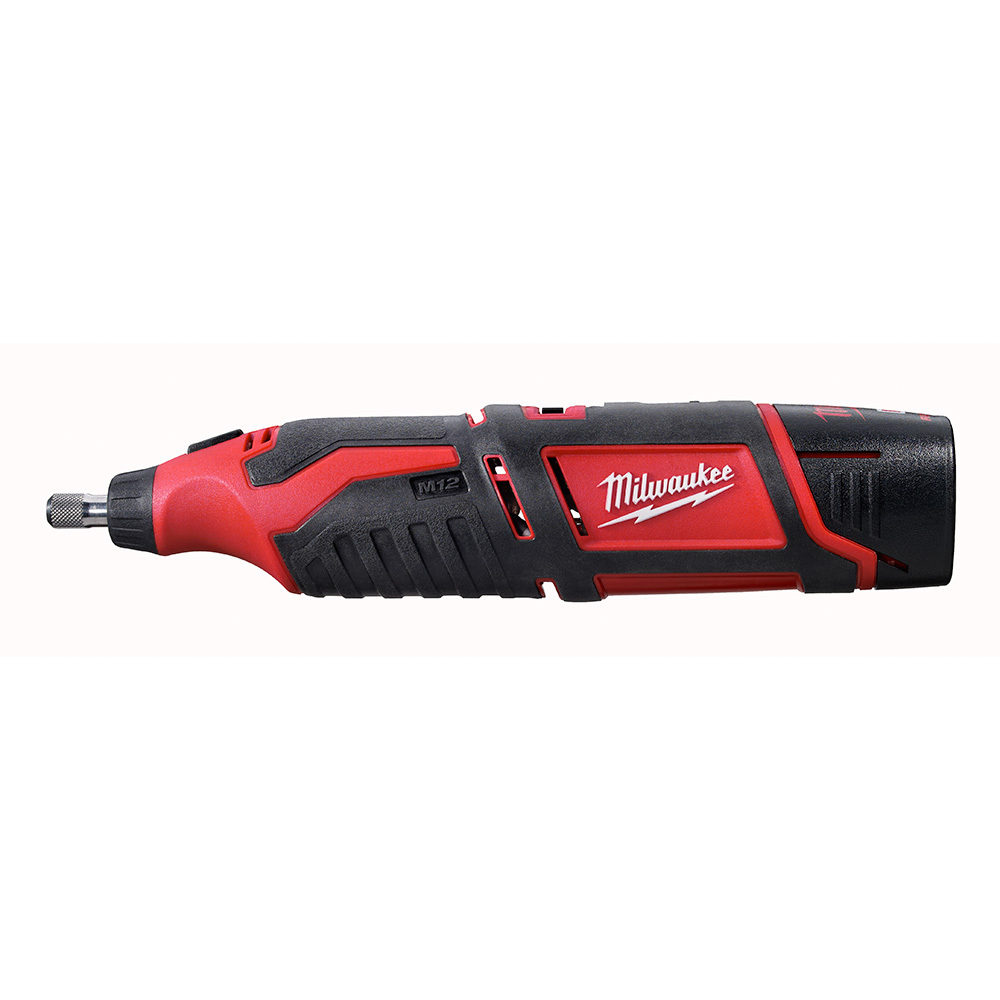 2460-21 M12 Cordless Rotary Tool Kit, 12 V DC, 5000 to 32000 rpm Speed, Li-Ion Battery, Slide ON/OFF With Speed Dial Switch