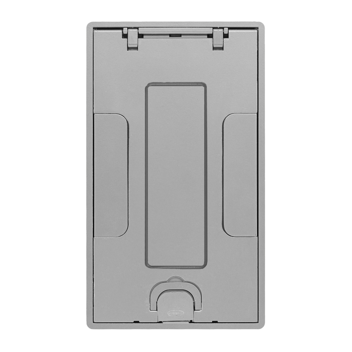24GTCVRALUC Standard Floor Box Cover, 10.69 in L x 6.19 in W, Cast Aluminum