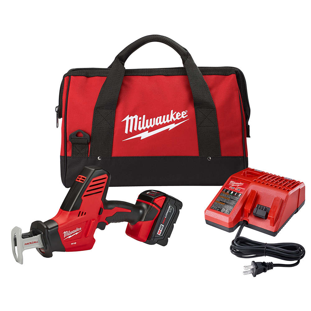 2625-21 Hackzall 1-Handed Anti-Vibration Cordless Reciprocating Saw Kit, 3/4 in L Stroke, 3000 spm, Straight Stroke, 18 V DC, 13 in OAL