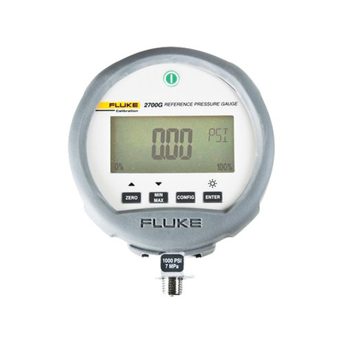 2700G-G20M/C Reference Pressure Gauge, 0 to 20 MPa Pressure, 0.01 bar Resolution, 0.02% Accuracy, Cast Zinc Aluminum