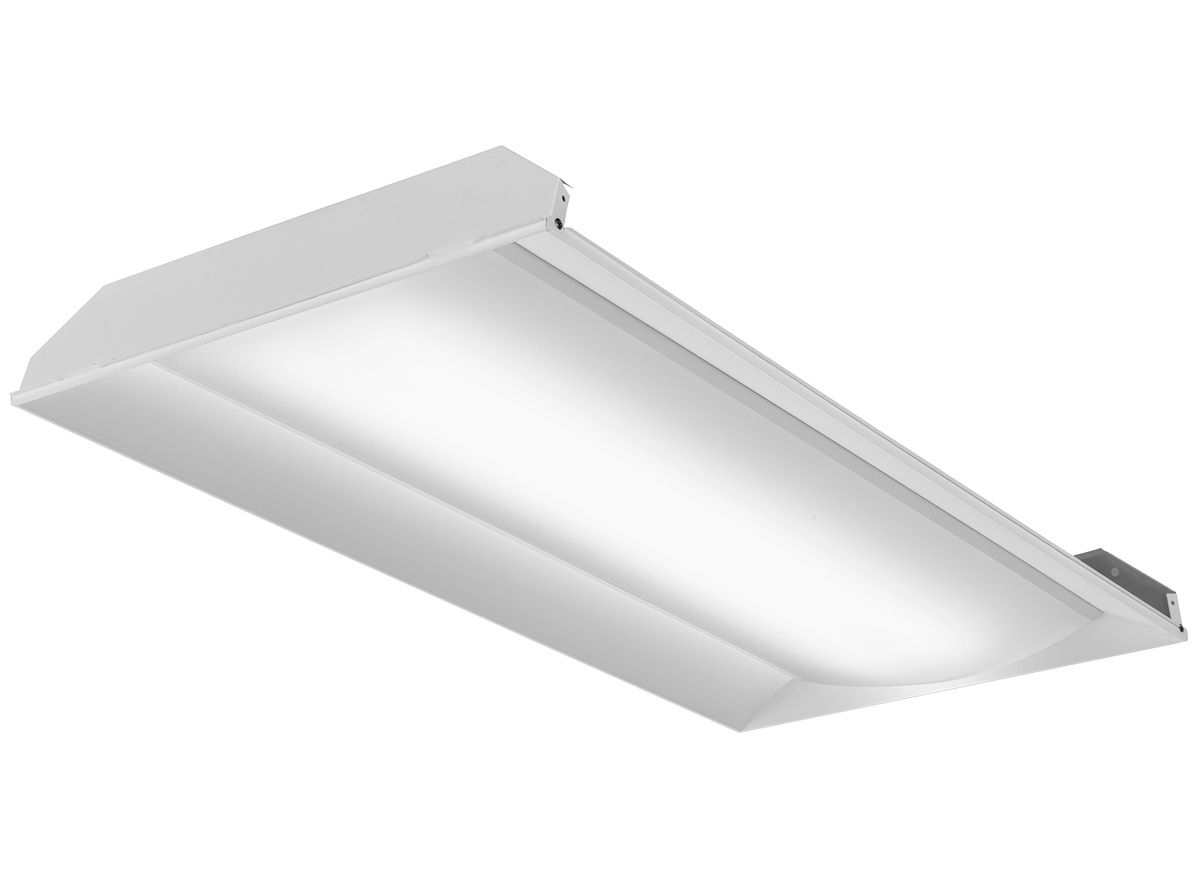 2FSL4 48L EZ1 LP835 Rectangular Traditional Indoor Troffer, 120 to 277 V AC, Steel Housing