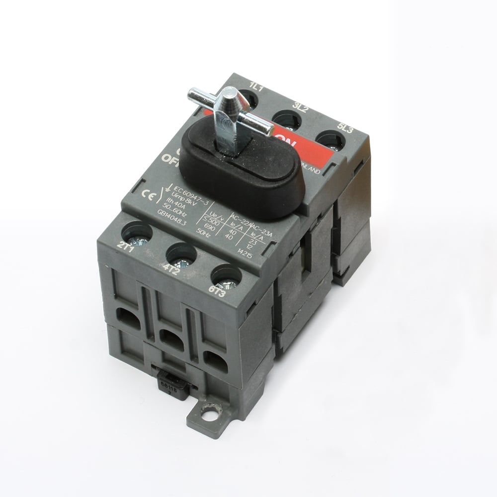 30ASW Non-Fused Replacement Safety Disconnect Switch, For Use With DS30-AX, DS30-AXN, 0EDSR-23, MIDSR-23 and MDS30-AX Motor Disconnect, 600 V AC, 30 A, Thread Mount