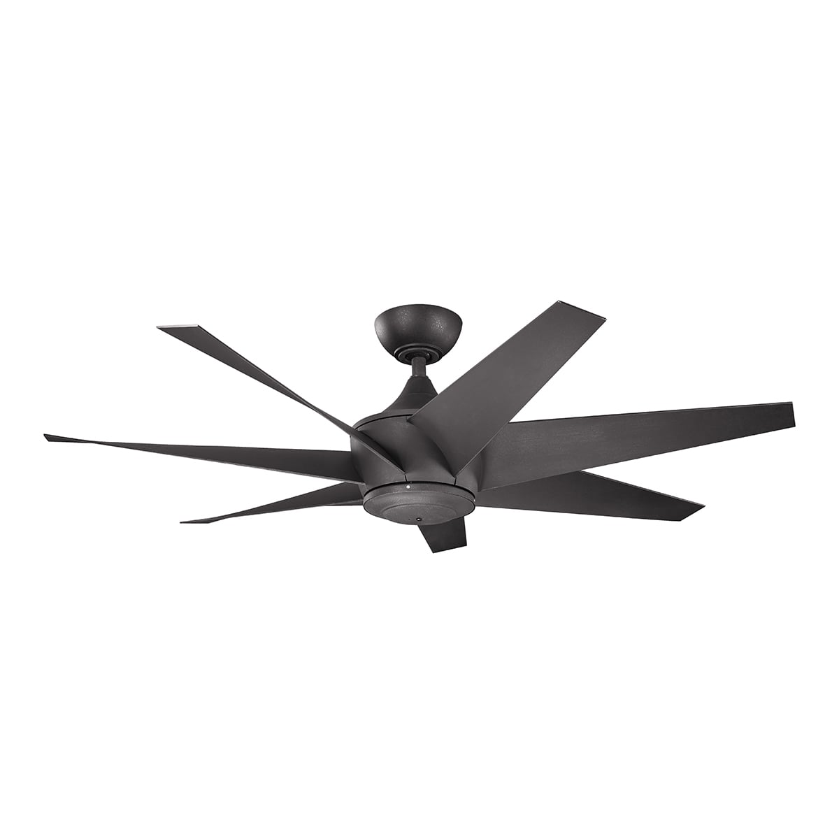 Designed to match the style of the 80 Lehr(TM) ceiling fan, the Lehr(TM) II, in Distressed Black is smaller at 54-inches, making it practical for residential applications. The Lehr(TM) II is also wet location rated.