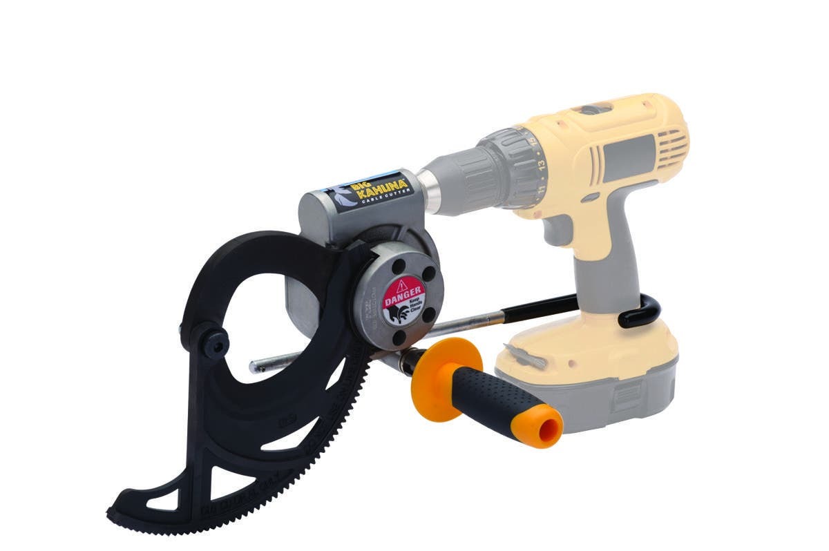 35-076 Big Kahuna Drill Powered Cable Cutter, 1250 kcmil Cable/Wire, 17-1/2 in OAL