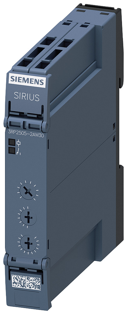 3RP25052AW30 Sirius Multi-Function Timing Relay With LED, 0.05 s to 100 hr Setting, 300 V AC, 1CO 1 Form C Contact