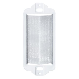 41075-DBW Decora Brush Pass-Through Insert, 1 Gang, White