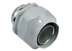 431-LT2C Bridgeport Straight Liquid Tight Connector, 3/4 in Trade, Die Cast Zinc, Polyolefin Coated