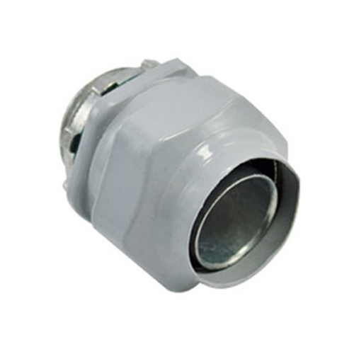 435-LT2C Bridgeport Straight Liquid Tight Connector, 2 in Trade, Die Cast Zinc, Polyolefin Coated