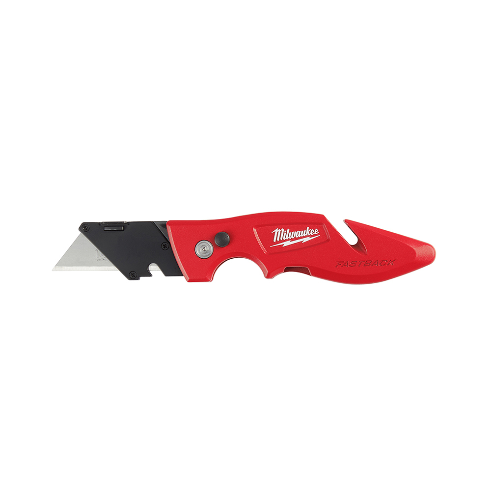 48-22-1901 Fastback Flip Utility Knife, Double Edged Retractable Blade, Metal Blade, 5 Blades Included, 7-1/4 in OAL