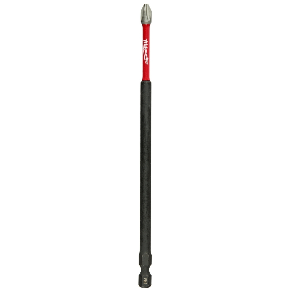 48-32-4802 Shockwave Impact Duty 1-Piece Impact Power Bit, #2 Phillips Point, 6 in OAL, 1/4 in, Steel