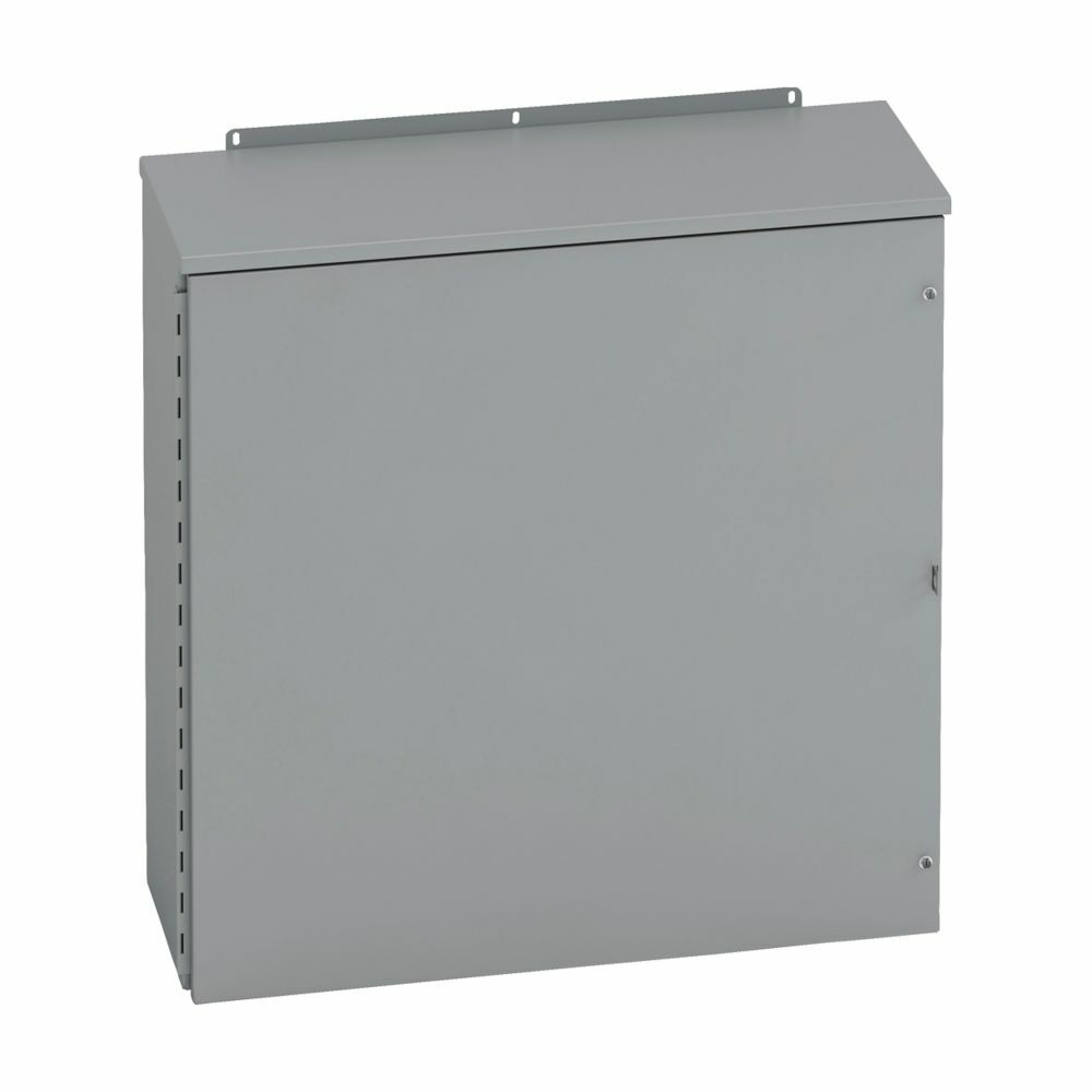 Type 3/3R panel enclosures, 48" height, 16" length, 36" width, NEMA 3R, Hinged cover, RHC enclosure, Wall mount, Medium single door, External mounting feet, Carbon steel