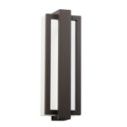 The Sedo(TM) 18.25in; LED outdoor wall light features a sleek contemporary look with its clear polycarbonate diffuser and Architectural Bronze finish. The Sedo wall light works in several aesthetic environments, including home or office.