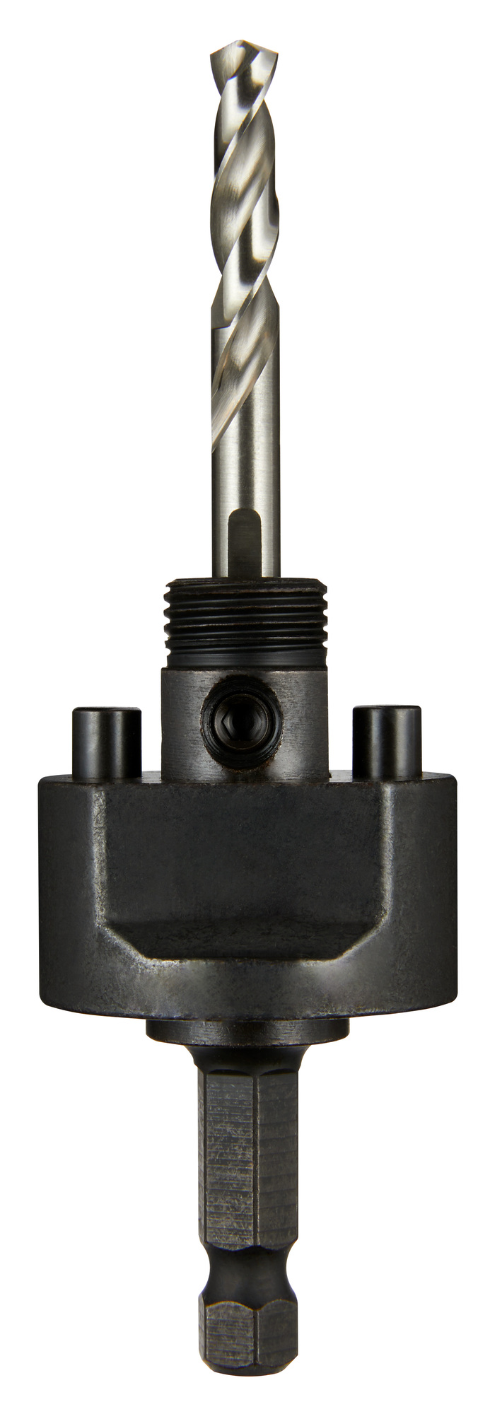 49-56-7250 Large Thread Quick-Change Universal Hole Saw Arbor, 5/8-18 Arbor, 3/8 in, Steel