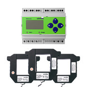 4KUMR-8M VerifEye 4000 3-Phase 3/4-Wire DIN Rail Mount Meter Kit, 90 to 600 V AC, 800 A, LCD Display, Isolated Pulse Output/Modbus RTU Communication