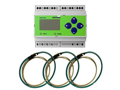 4KUMR-R12 VerifEye 4000 3-Phase Indoor Phase Meter Kit, 347/600Y/600 Delta V AC, 20 to 5000 A, LCD Display, Modbus/RTU, Pulse Output Communication