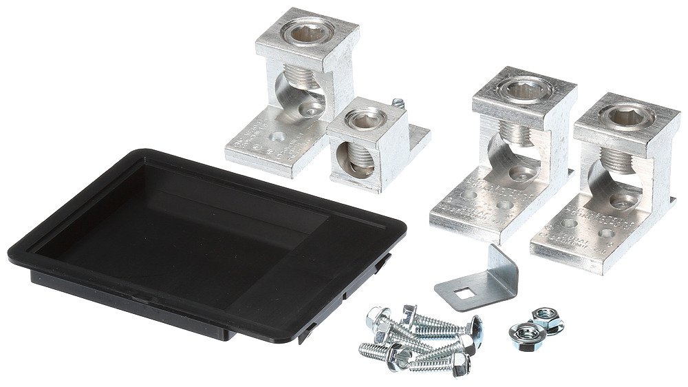 4MLKA1B Field Installable Main Lug Kit, 1/0 AWG to 250/750 kcmil, For Use With 1-Phase P1 Panelboard