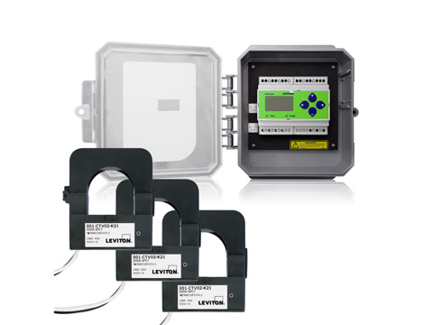 4OUMR-2M VerifEye 4000 3-Phase 3/4-Wire Meter Kit, 347/600Y V AC, 200 A, LCD Display, Modbus RTU Communication