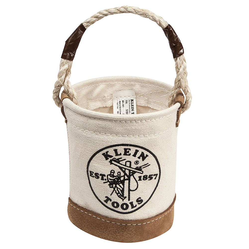 5104MINI Mini Bottom Bucket Bag, 6 in H, Canvas/Leather