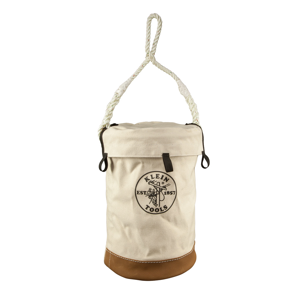 5104VT Bottom Bucket, 17 in H, 1 Pockets, Polyethylene Rim, White