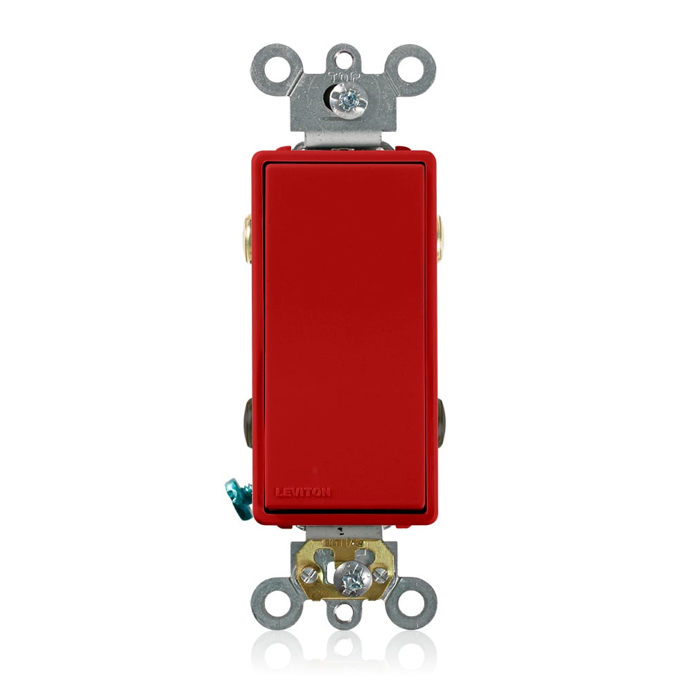 5624-2R Decora 4-Way Self-Grounding AC Quiet Switch, 120/277 V AC, 20 A, 1 hp, 2 hp Power Rating