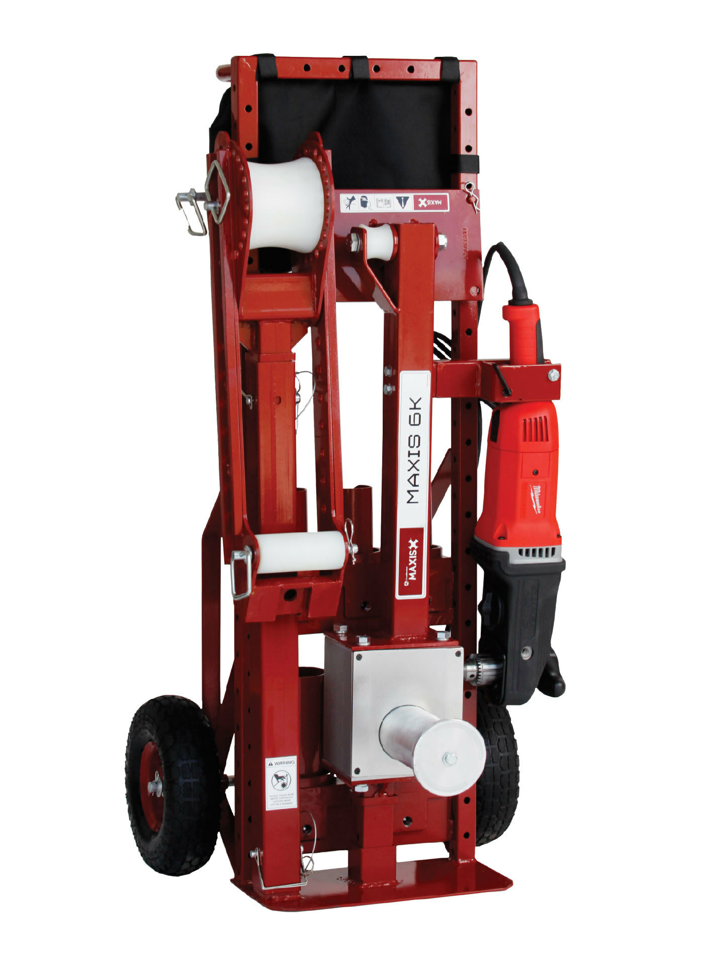 56829601 Puller Cart, 40 lb Load, 17-1/2 in L x 1 ft 9 in W x 50 in H, Black