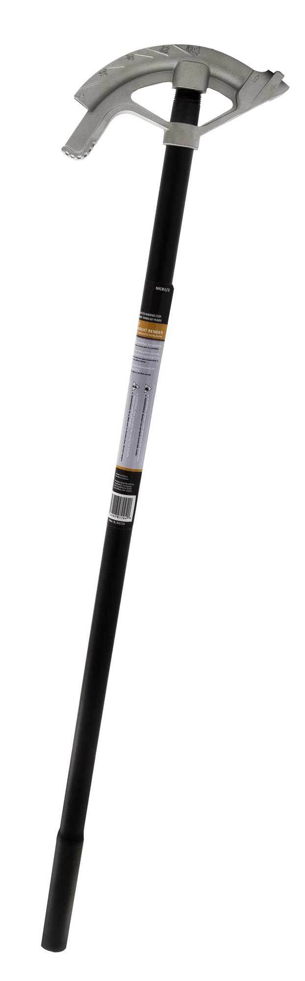 582814 Conduit Bender, 90 deg Bend, 6-1/2 in Bend Radius, For Pipe Dia 1 in EMT, 3/4 in RMC