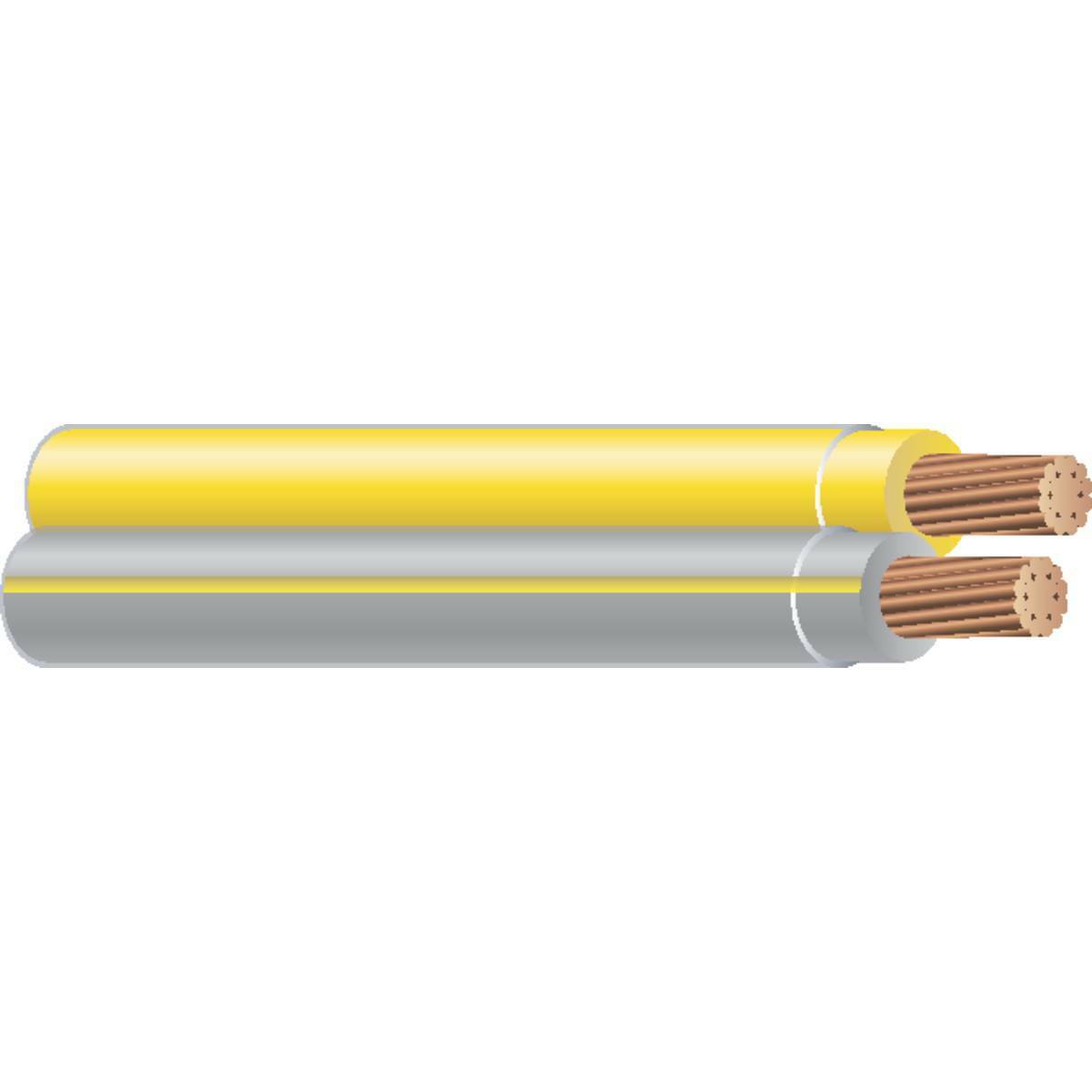 58610104 SIMpull CoilPak Parallel Spool Proof Building Wire, 600 V AC, (2) 12 AWG Stranded Copper Conductor, 500 ft L, Gray/Yellow